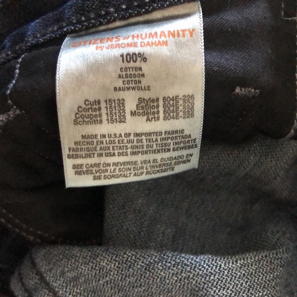 Citizens of Humanity Regular Straight 31x31 - Picture 4 of 10